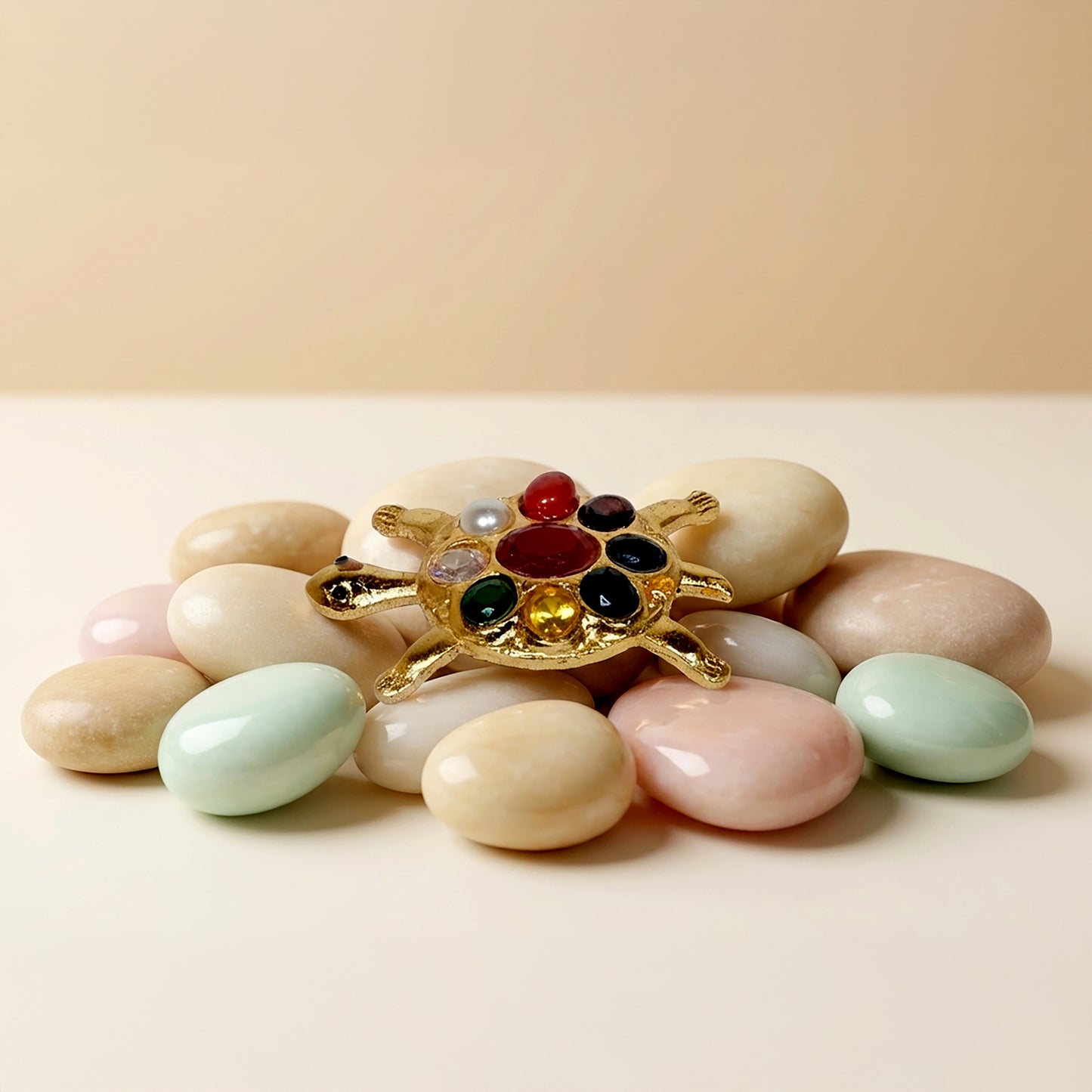 Rose Quartz Raw + Rose Quartz Bracelet + Navgrah Tortoise Bundle