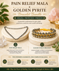 Pain Relief Mala + Golden Pyrite Bracelet Bundle